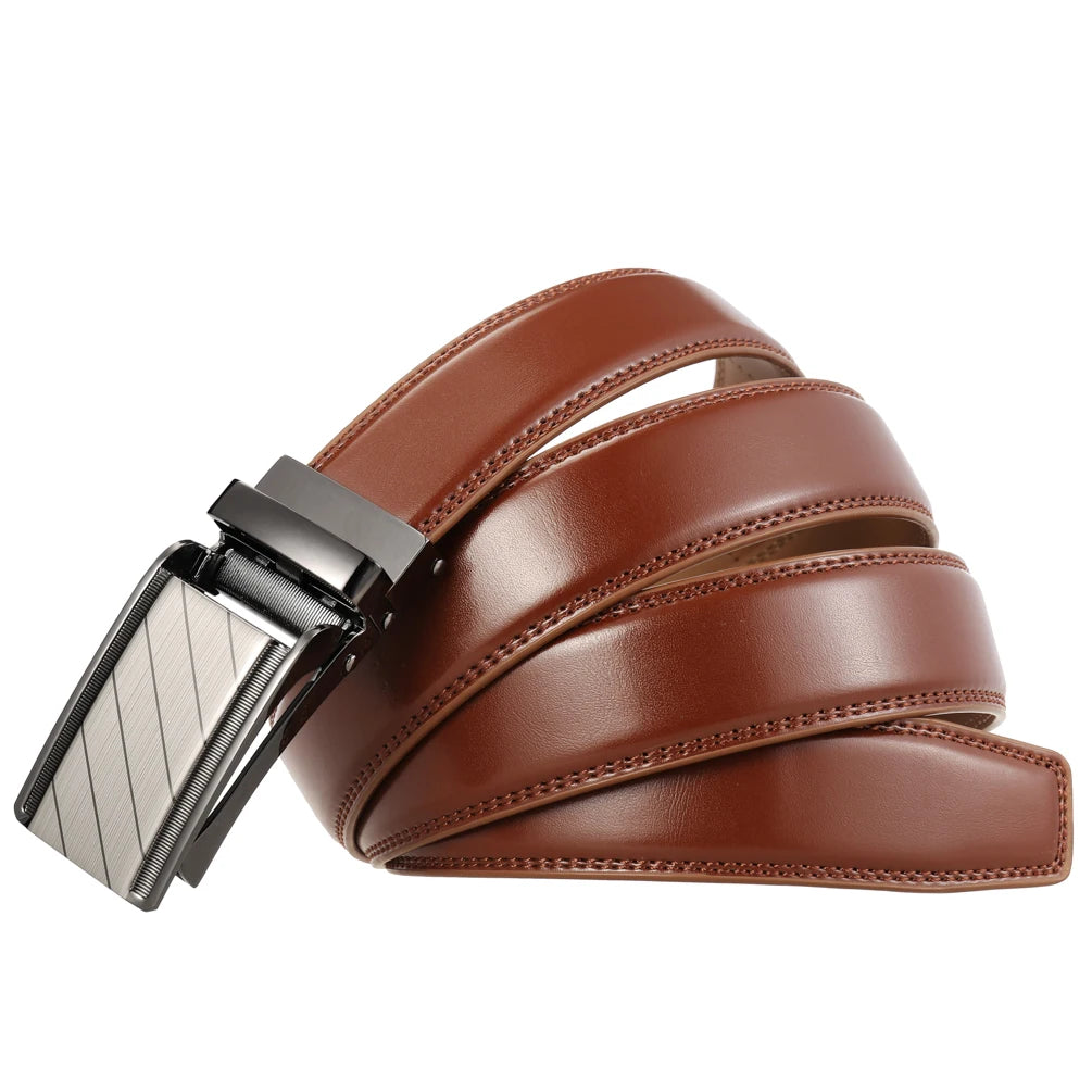 JMT-412170 Men's and Women's Zinc Alloy Buckle Adjustable Ratchet Belt – Model LY33-1853-2
