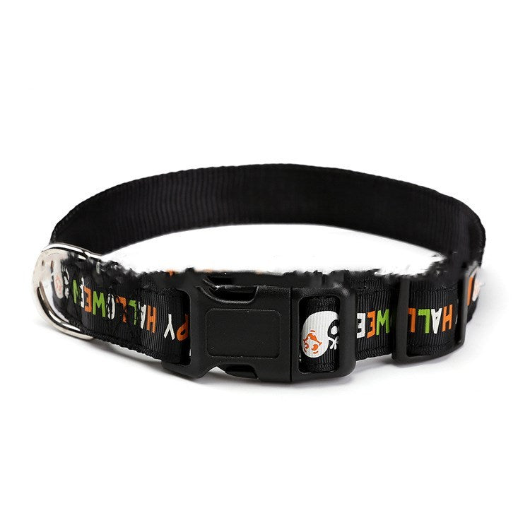 JMT-412234 Halloween-Themed Nylon Pet Collars - Various Designs and Sizes Available