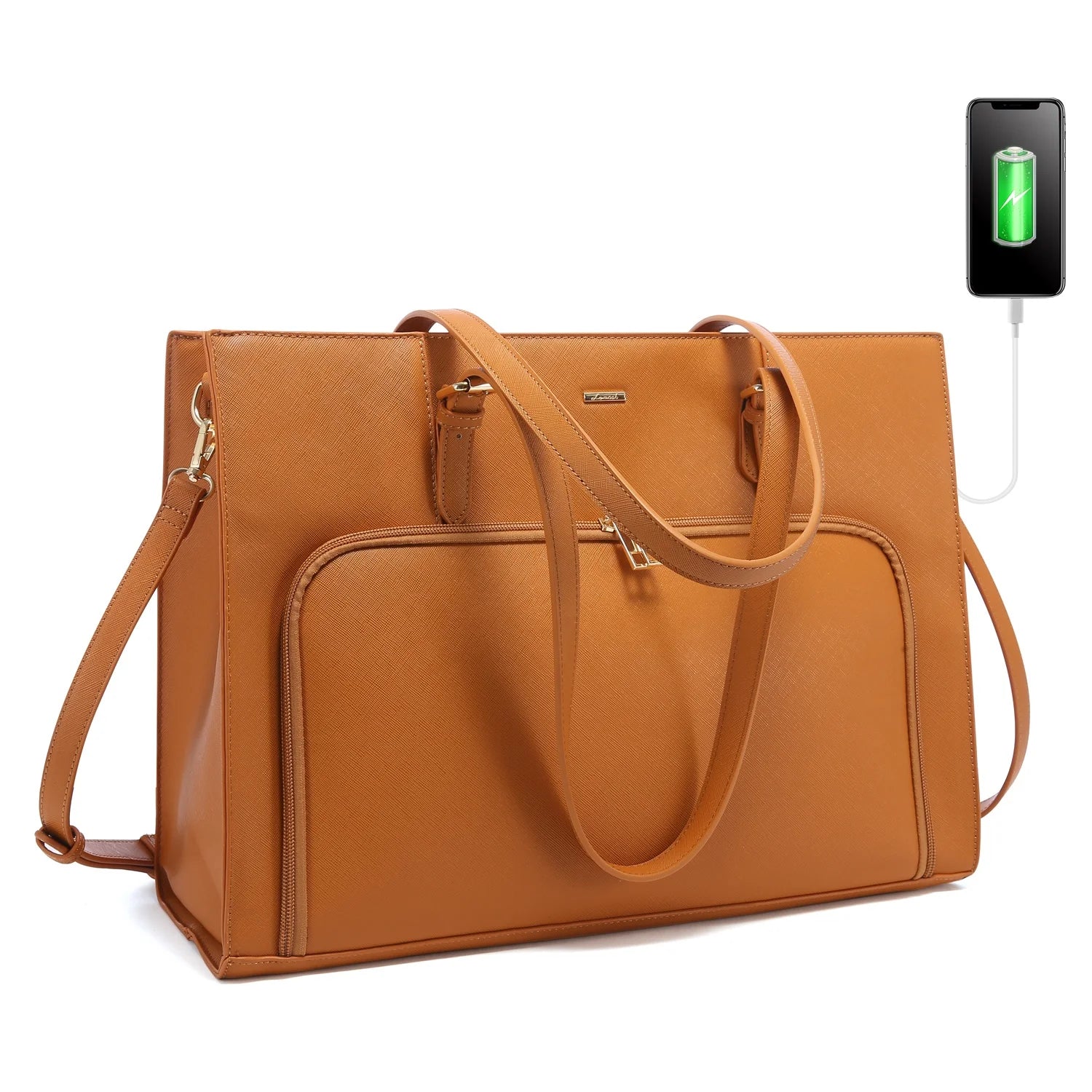 JMT-412234 Women’s Fashion Tote Bag with USB Port for 15.6 Inch Laptops