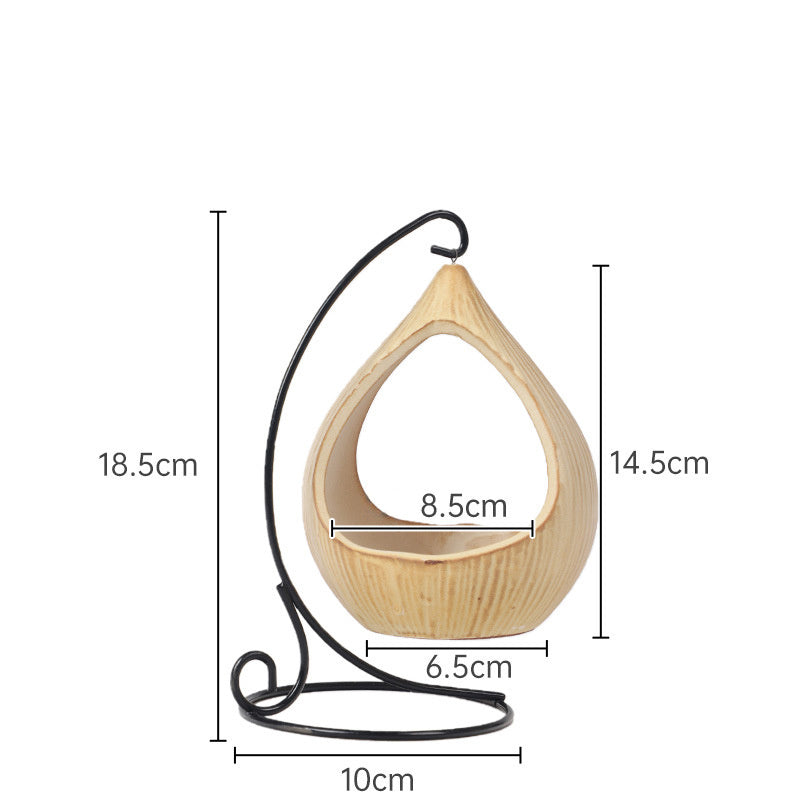 JMT-412874 Hamster Cradle Hammock with Ceramic Hideaway for Small Animals - Fun and Interactive Toy