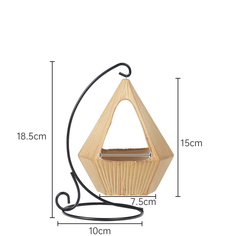JMT-412874 Hamster Cradle Hammock with Ceramic Hideaway for Small Animals - Fun and Interactive Toy