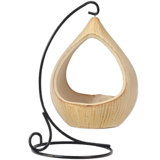 JMT-412874 Hamster Cradle Hammock with Ceramic Hideaway for Small Animals - Fun and Interactive Toy