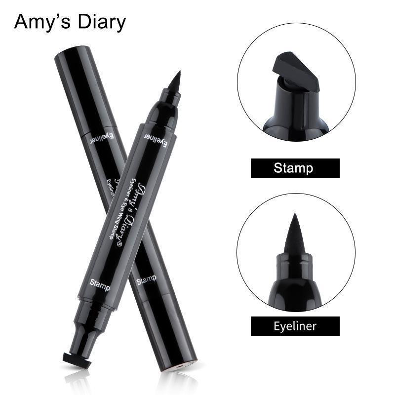 JMT-413002 Dual-Ended Liquid Eyeliner - Quick-Drying, Waterproof, Smudge-Proof in Black