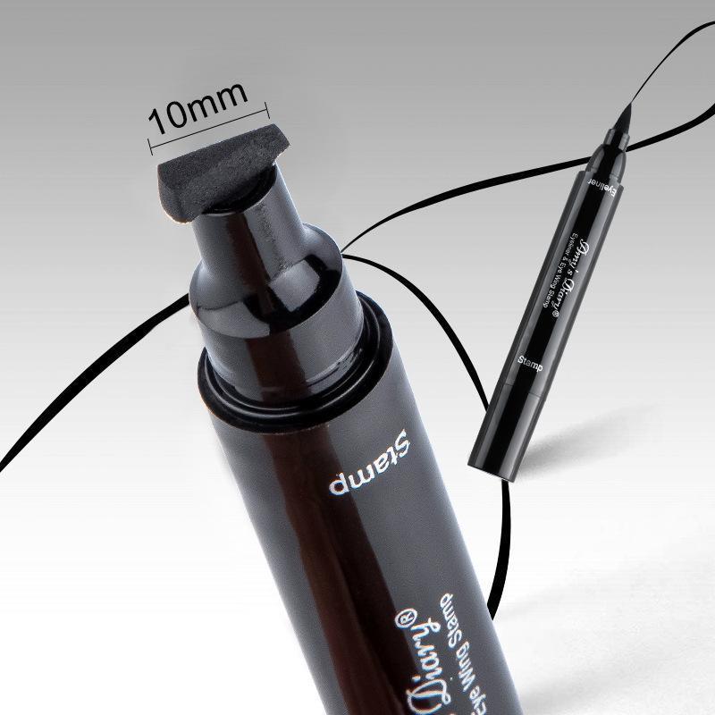 JMT-413002 Dual-Ended Liquid Eyeliner - Quick-Drying, Waterproof, Smudge-Proof in Black