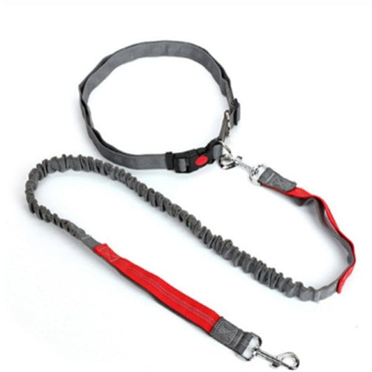 JMT-413066 Adjustable Traction Rope Dog Leash with Elastic Waistband and Reflective Strip