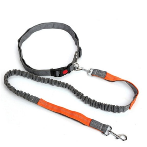 JMT-413066 Adjustable Traction Rope Dog Leash with Elastic Waistband and Reflective Strip