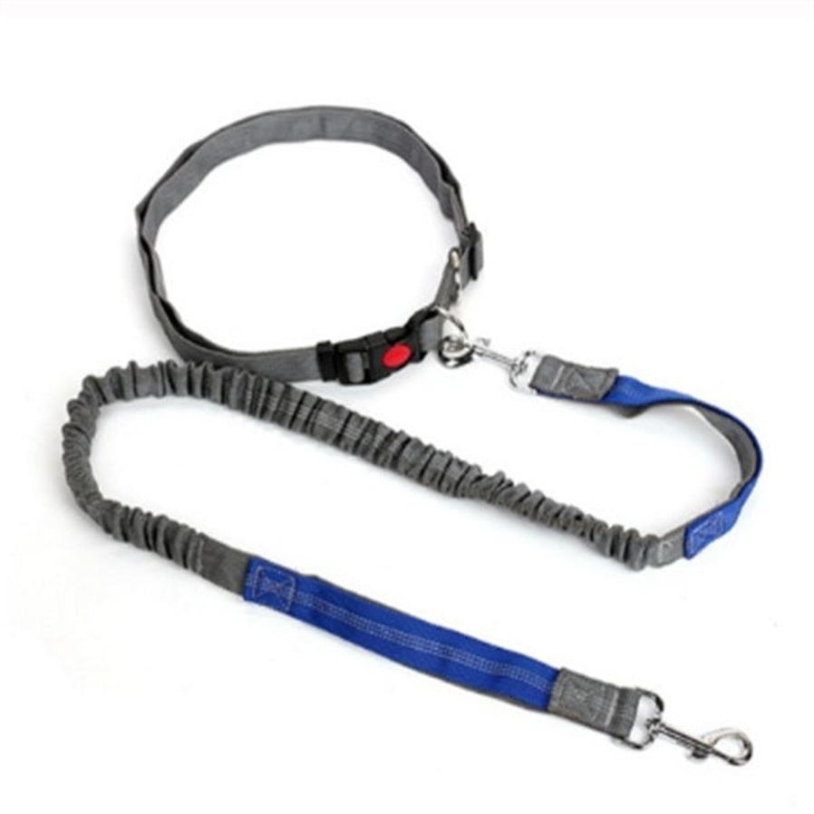 JMT-413066 Adjustable Traction Rope Dog Leash with Elastic Waistband and Reflective Strip