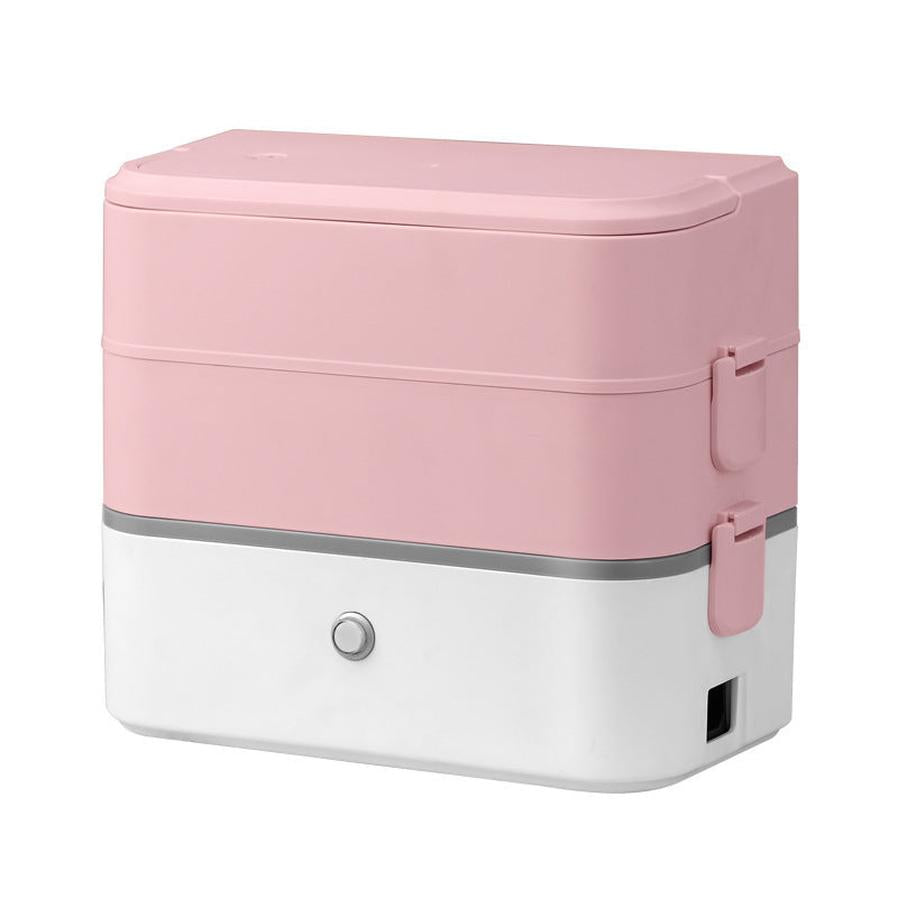 JMT-413066 Double-Layer Portable Electric Heated Lunch Box for On-the-Go Meals