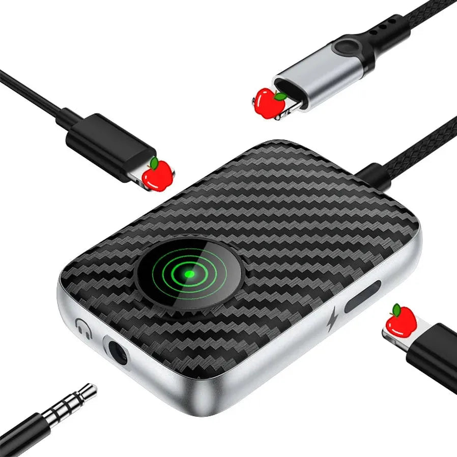 JMT-413386 3-in-1 Lightning to 3.5mm + 8-Pin Headphone Jack Adapter with Fast Charging Capability