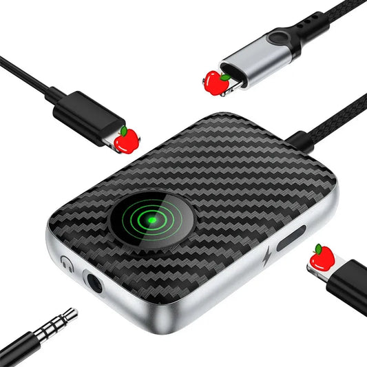 JMT-413386 3-in-1 Lightning to 3.5mm + 8-Pin Headphone Jack Adapter with Fast Charging Capability
