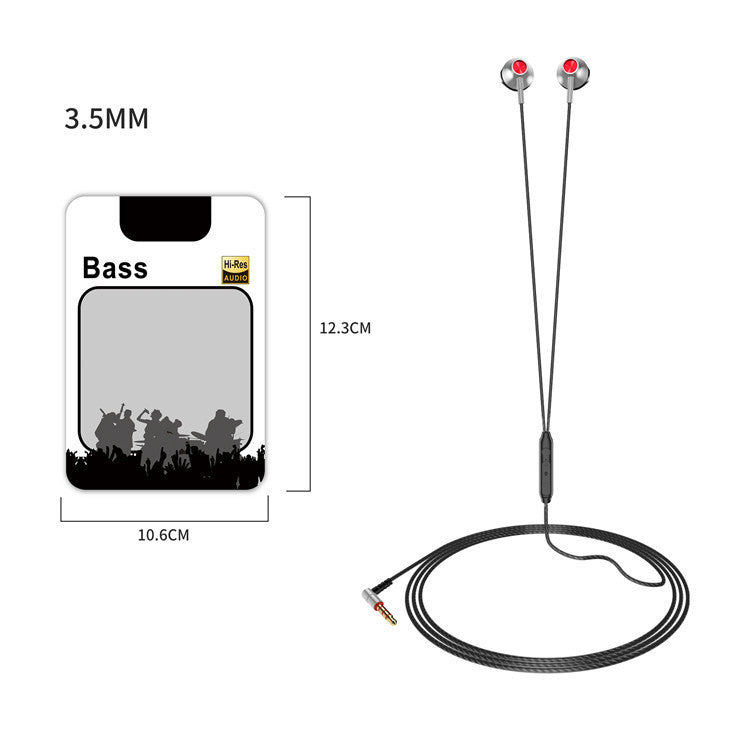 JMT-413386 C20 Wired In-Ear Headset with Microphone and TPE Cable, 20-20000 Hz Frequency Response, 32 Ohm Impedance