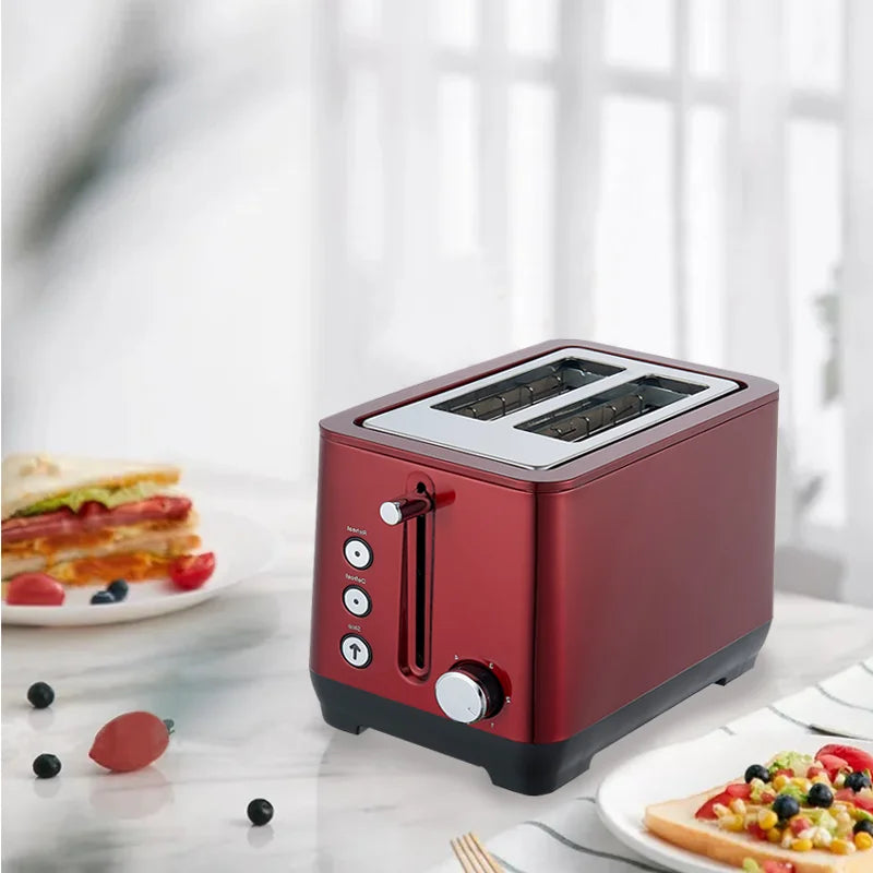 JMT-413514 Stainless Steel 2-Slice Toaster with Wide Slots for Versatile Toasting