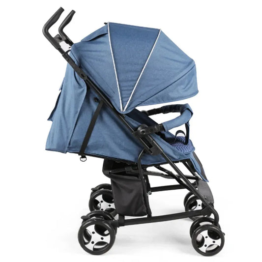 JMT-413578 Lightweight Multi-Position Recline Newborn Stroller with Canopy, Compact and Foldable Baby Pram