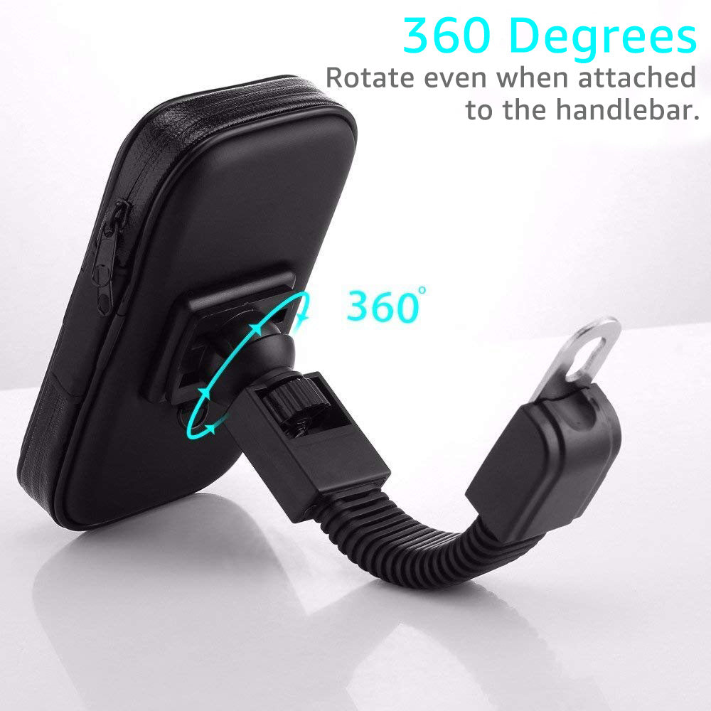JMT-413578 Waterproof Bicycle Phone Holder for 4.7 to 6.3 Inch Smartphones with Touchscreen Access