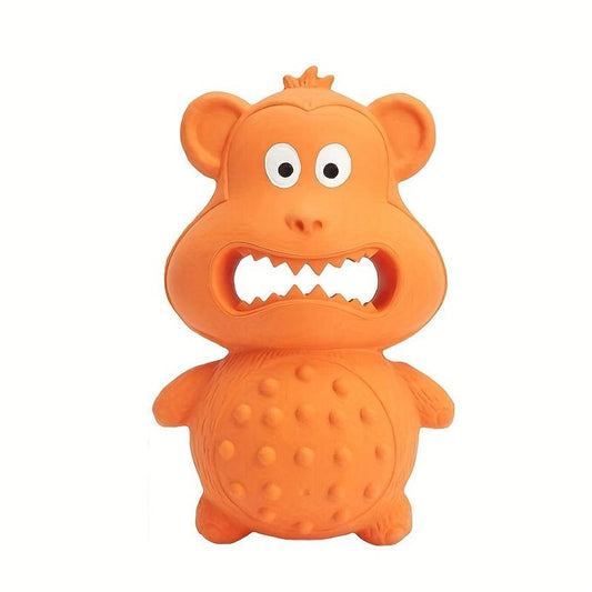 JMT-413706 Durable Rubber Dog Chew Toy for Medium to Large Breeds - Squeaky Tooth Cleaning Interactive Design