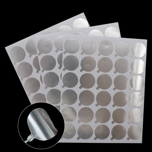 JMT-413834 Aluminum Eyelash Glue Stickers - 30 Stickers per Sheet, 10 Sheets, Diameter 2.0cm