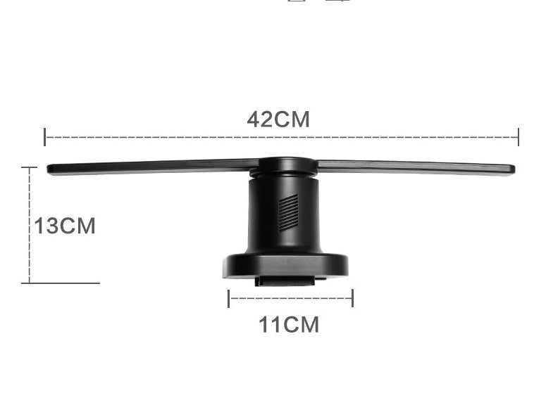 JMT-413898 3D Holographic Projector Display Fan with Customizable Content and Easy Installation