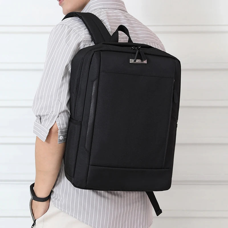 JMT-413898 Stylish Waterproof Business Laptop Backpack with USB Charging Port and Custom Logo Options