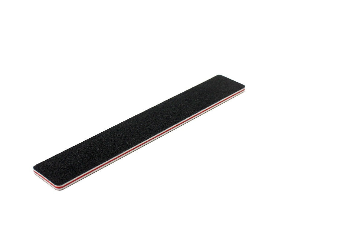 JMT-414026 Black Polished Nail File with Oblong and Curved Shapes for Perfect Nail Shaping