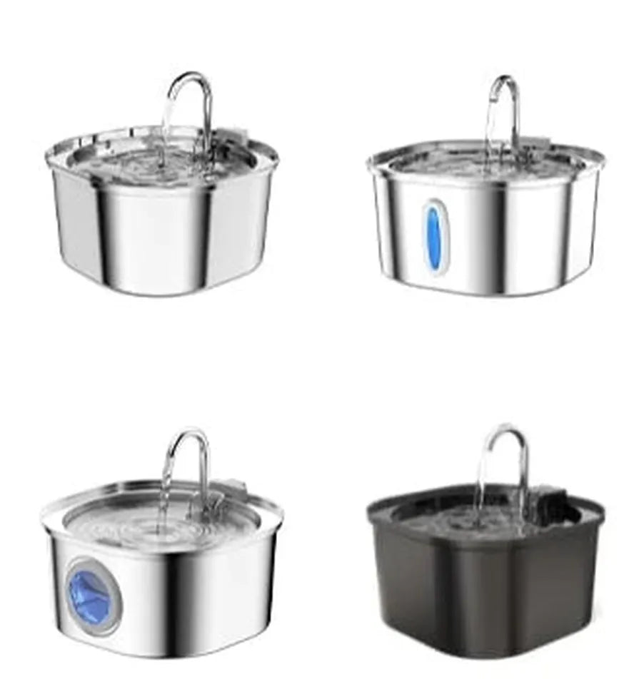 JMT-414090 Transparent 2L Automatic Pet Water Fountain for Cats and Small Dogs