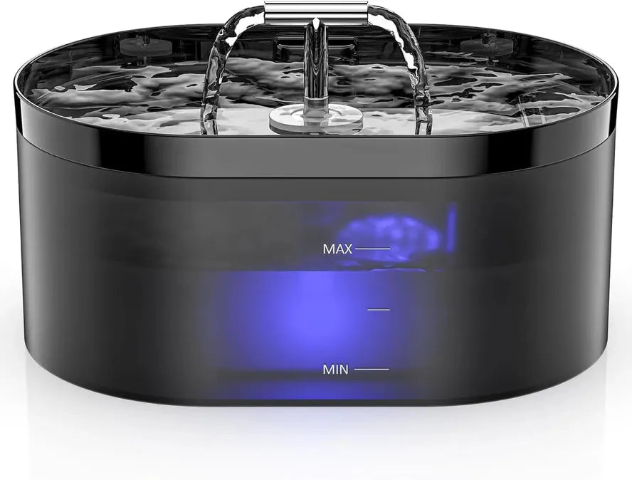 JMT-414090 Transparent 2L Automatic Pet Water Fountain for Cats and Small Dogs