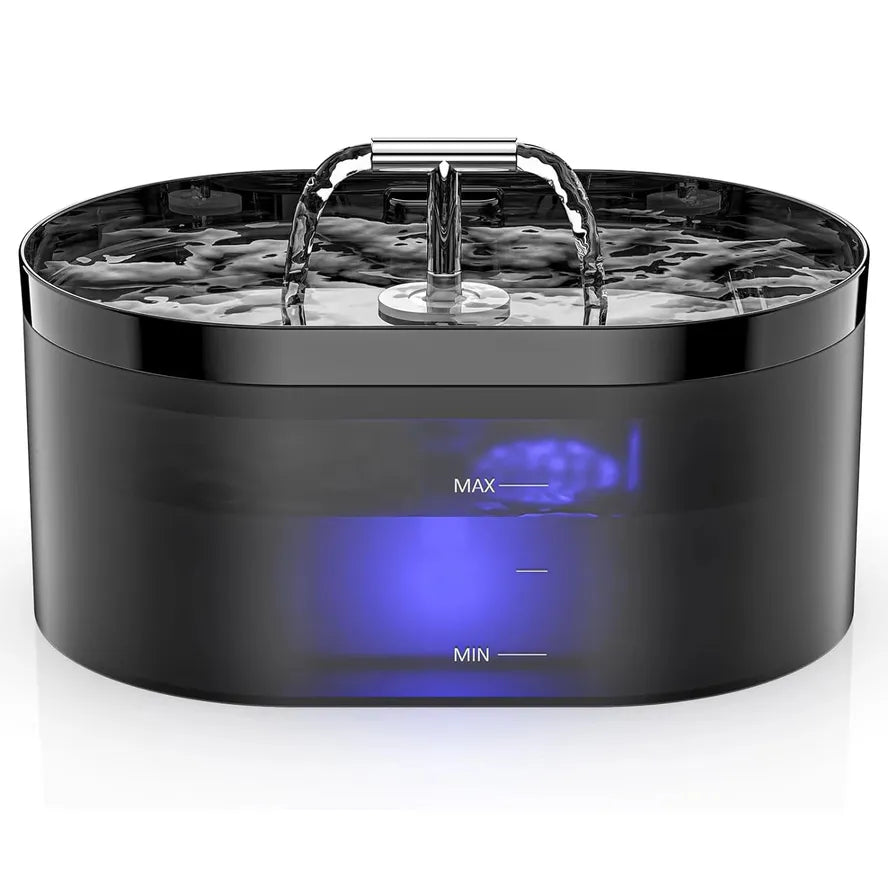 JMT-414090 Transparent 2L Automatic Pet Water Fountain for Cats and Small Dogs