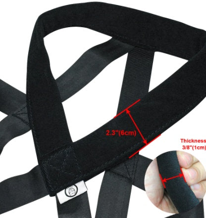 JMT-414218 Cotton Dog Leash - 110CM Full Length with Chest Straps for Training