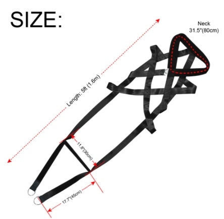 JMT-414218 Cotton Dog Leash - 110CM Full Length with Chest Straps for Training