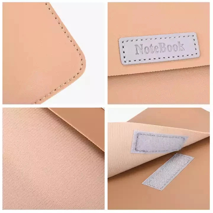JMT-414538 Versatile Waterproof PU Leather Laptop Briefcase with Velcro Closure and Customizable Features