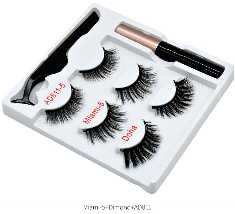 JMT-414986 Handmade Magnetic False Eyelashes Made from High-Grade Fiber