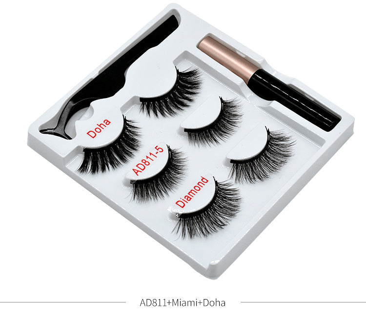 JMT-414986 Handmade Magnetic False Eyelashes Made from High-Grade Fiber