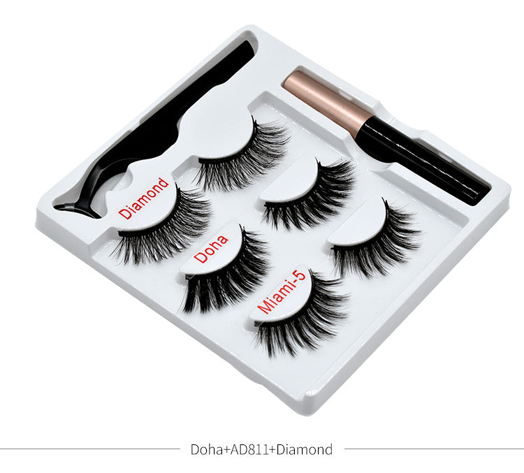 JMT-414986 Handmade Magnetic False Eyelashes Made from High-Grade Fiber