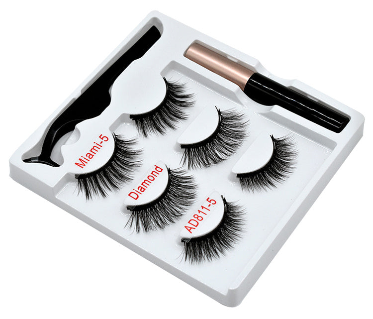 JMT-414986 Handmade Magnetic False Eyelashes Made from High-Grade Fiber