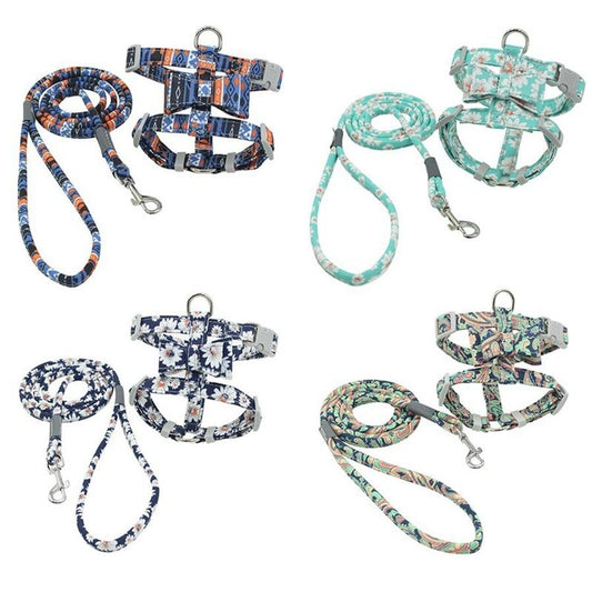 JMT-415050 Japanese Style Polyester Cat Lead with Chest Strap for Comfortable Walking