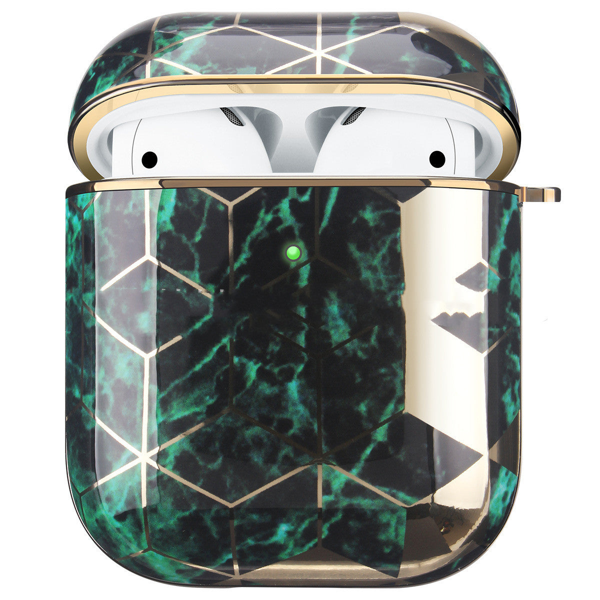 JMT-415050 Marble Hard Shell Earphone Case Compatible with AirPods 1/2 and Pro - Drop-Proof and Stain-Resistant