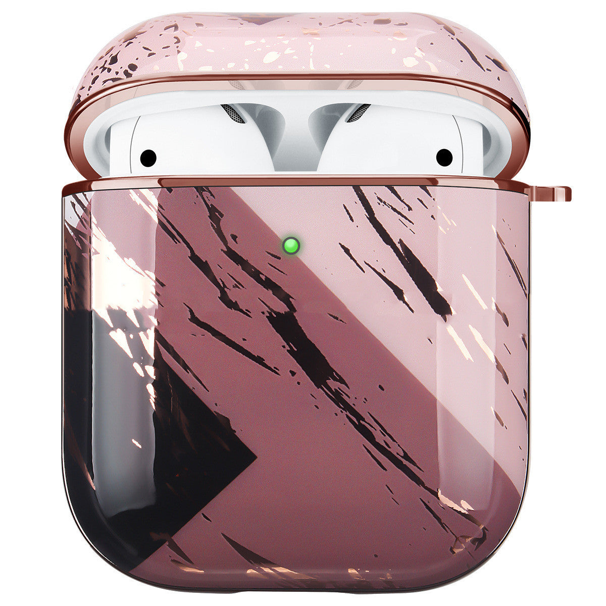JMT-415050 Marble Hard Shell Earphone Case Compatible with AirPods 1/2 and Pro - Drop-Proof and Stain-Resistant
