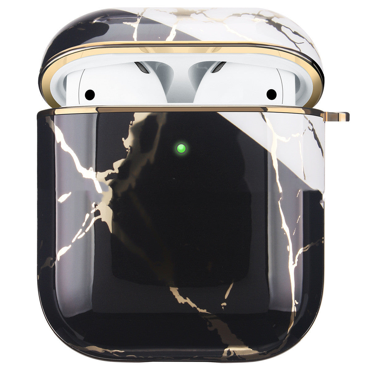 JMT-415050 Marble Hard Shell Earphone Case Compatible with AirPods 1/2 and Pro - Drop-Proof and Stain-Resistant