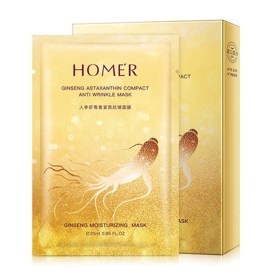 JMT-415306 Korean Ginseng Astaxanthin Firming Anti-Wrinkle Facial Mask - 10 Pack