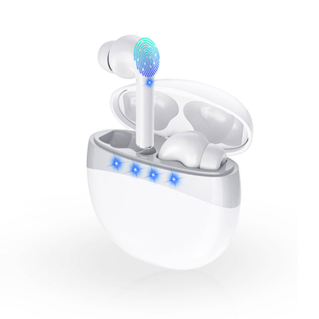 JMT-415370 Wireless Bluetooth Headset with Battery Display, Voice Control, and Multi-Point Connection - Stereo Ear Hanging Design