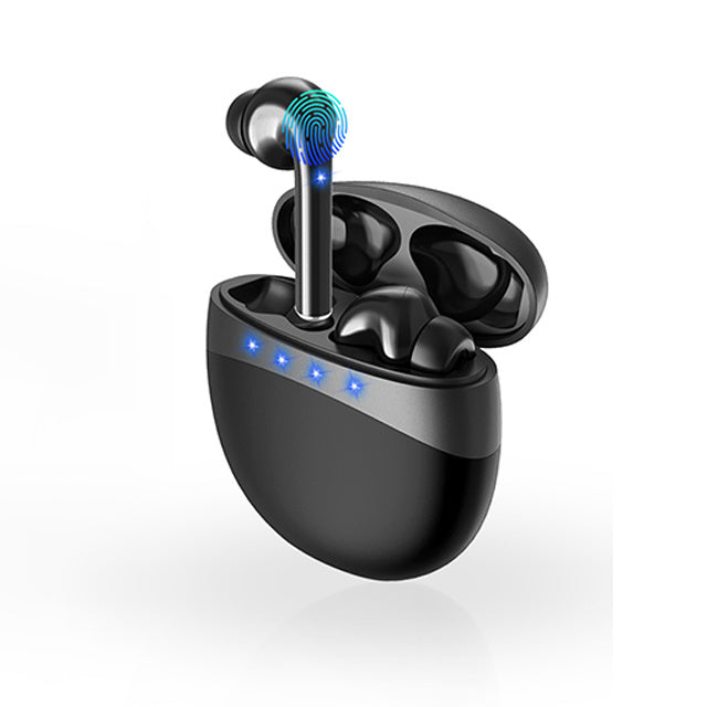 JMT-415370 Wireless Bluetooth Headset with Battery Display, Voice Control, and Multi-Point Connection - Stereo Ear Hanging Design