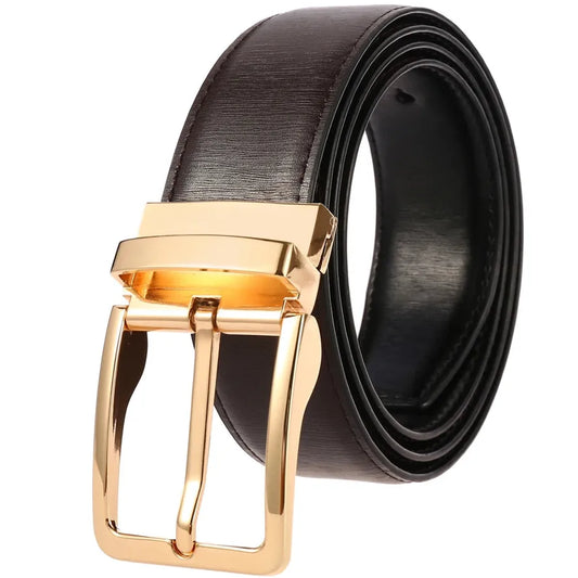 JMT-415626 Classic Vintage Leather Pin Buckle Man Belt - Model ZK707-2