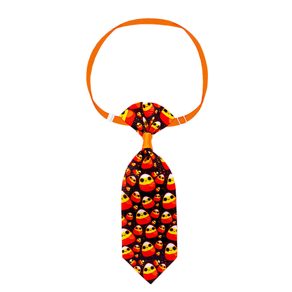 JMT-415690 Pet Halloween Skull Tie for Cats and Small to Medium Dogs - Adjustable Neck Size 20-40cm, Length 13cm