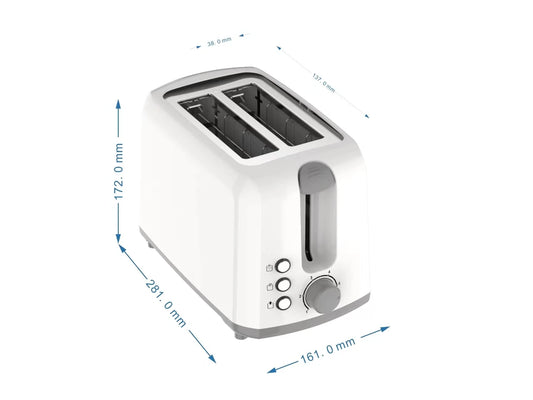 JMT-415818 2-Slice Automatic Pop-Up Toaster with Cool Touch Design for Sandwiches and More