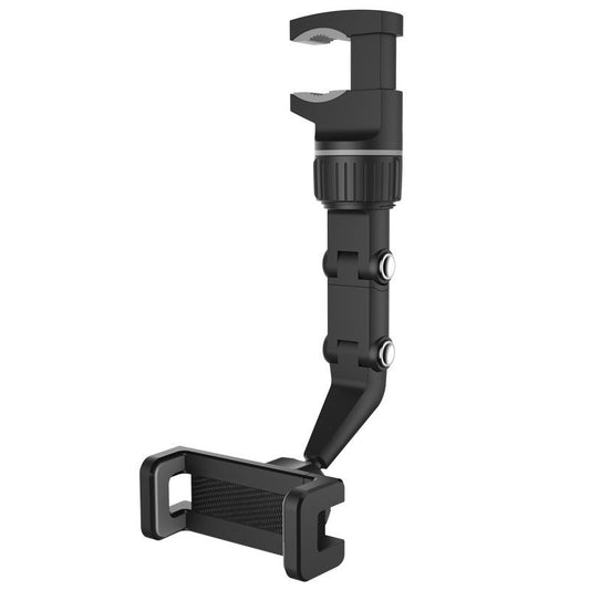 JMT-415882 Universal Car Rearview Mirror Phone Clip Holder - Multi-Scenario Use in Cyan and Black