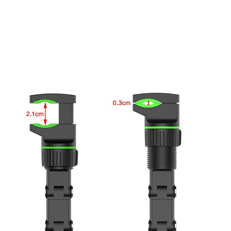 JMT-415882 Universal Car Rearview Mirror Phone Clip Holder - Multi-Scenario Use in Cyan and Black