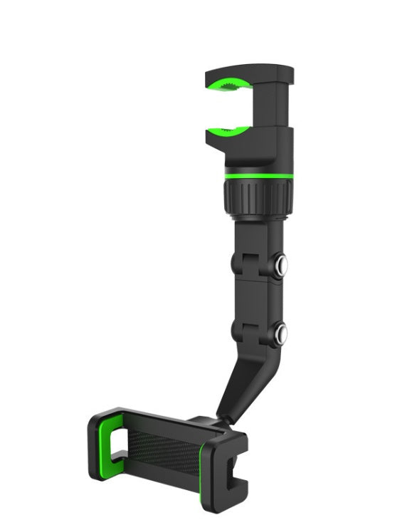 JMT-415882 Universal Car Rearview Mirror Phone Clip Holder - Multi-Scenario Use in Cyan and Black