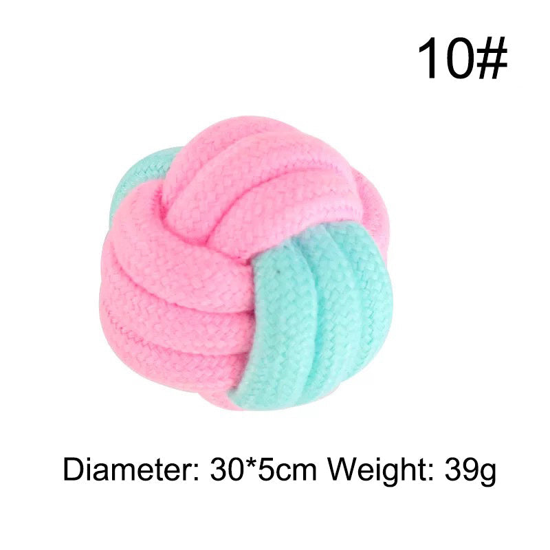 JMT-416010 Durable Cotton Rope Chew Knot Toy for Dogs - Bite-Resistant Molar Toy