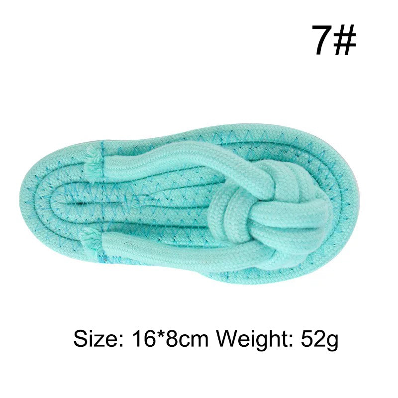 JMT-416010 Durable Cotton Rope Chew Knot Toy for Dogs - Bite-Resistant Molar Toy