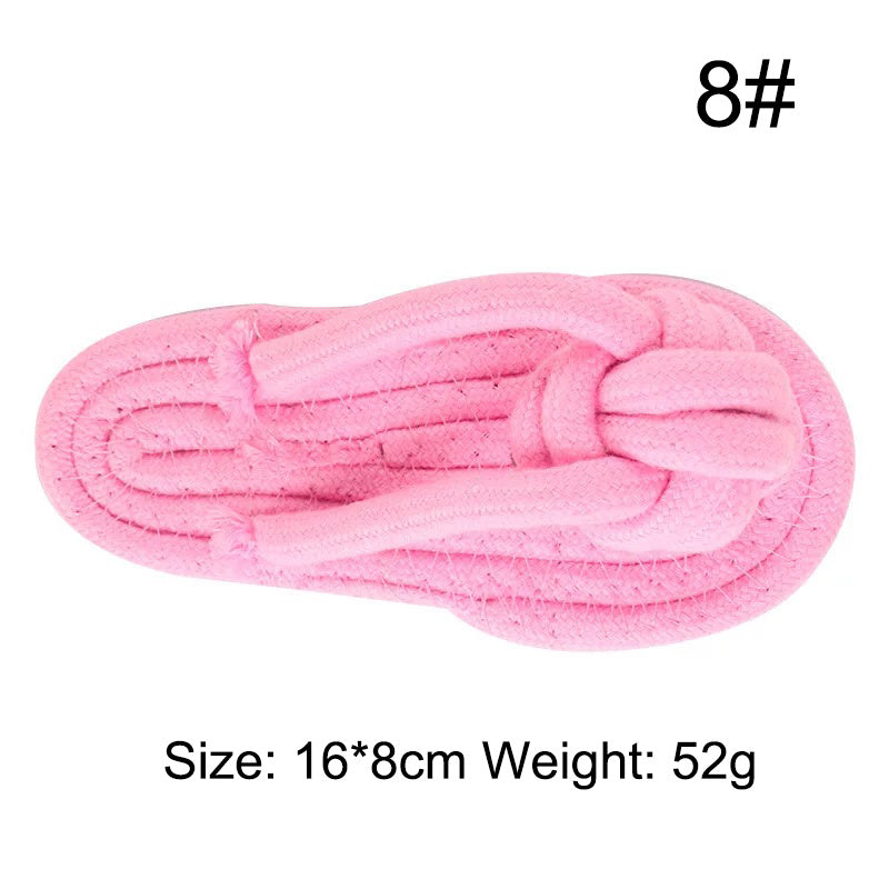 JMT-416010 Durable Cotton Rope Chew Knot Toy for Dogs - Bite-Resistant Molar Toy