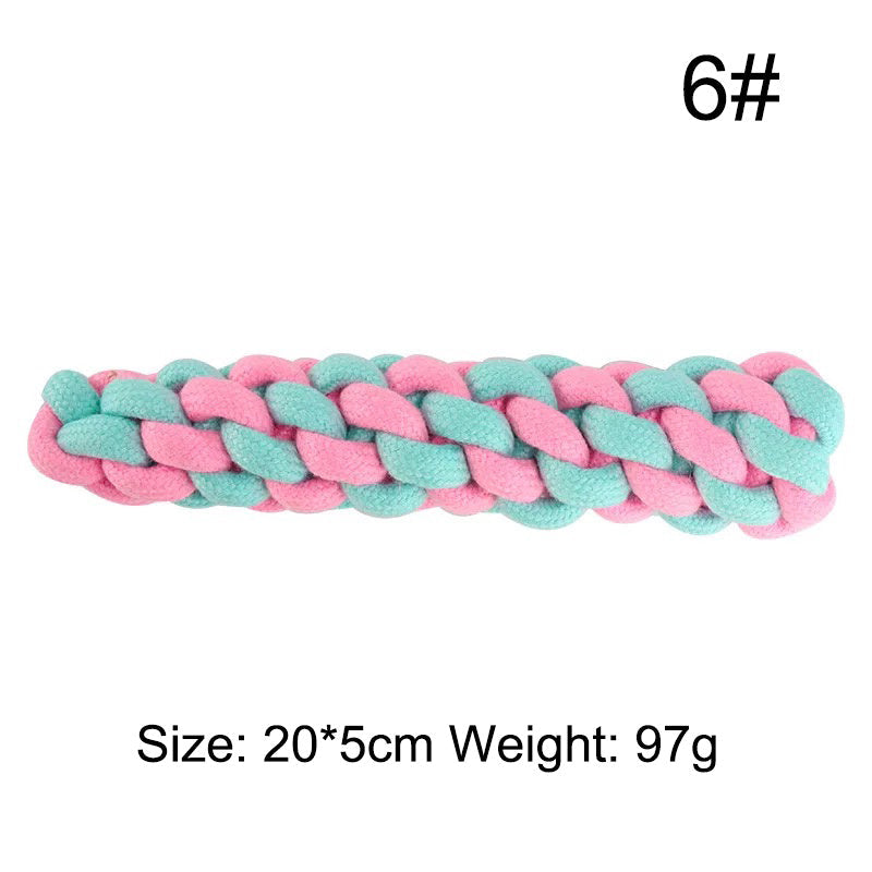 JMT-416010 Durable Cotton Rope Chew Knot Toy for Dogs - Bite-Resistant Molar Toy
